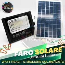 ✨PREZZO SHOCK✨FARO SOLARE 200w + PANNELLO + TELECOMANDO + CAVO LUNGO +SUPPORTI