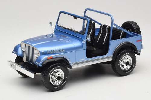 Mcg18553 jeep laredo blue - jeep, cj-7