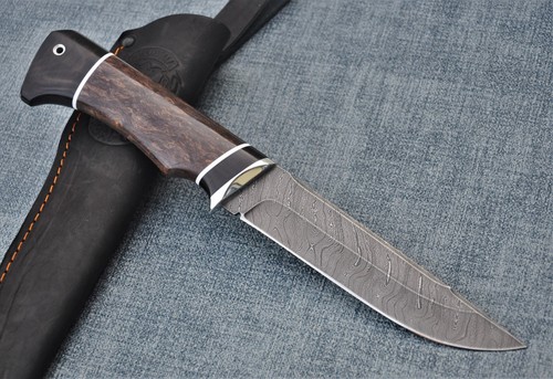 Coltello caccia damascato - coltello,