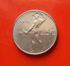 50 LIRE 1975 VARIANTE 5 LUNGO