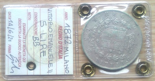 Lire 1872 regno italia - 1872,