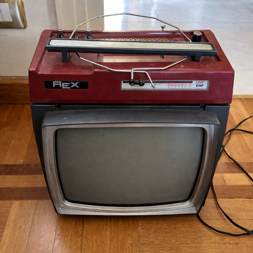 Televisore vintage rex anni - televisore,