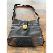 Borsa a tracolla By Paloma Picasso in pelle nera Made in Italy borsa di design