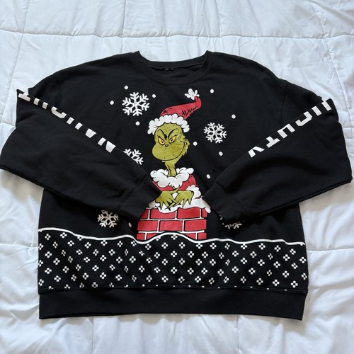 The grinch black sweater - black,