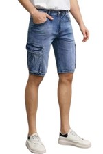 Bermuda uomo jeans cargo - uomo,