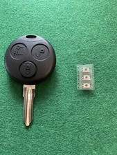 CHIAVE GUSCIO SMART FORTWO 450 COUPE COVER 3 TASTI PER TELECOMANDO CON LAMA