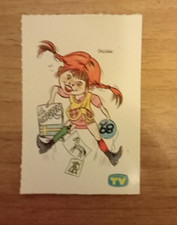 Figurina sorrisi e canzoni "Le figurine della tv" #141 Pippi Calzelunghe