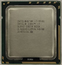 Processore CPU Intel core i7-990X Extreme Edition LGA1366 3,46 GHz 6Core 12M SLBVZ