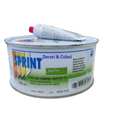 STUCCO VETRO RESINA P50 ICR SPRINT A SPATOLA  750ml 1KG NAUTICA E AUTO +cataliz.