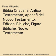 Bibbia Cristiana: Antico