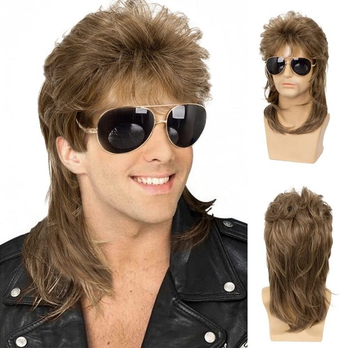 Mullet wig uomo marrone - uomo, chiaro
