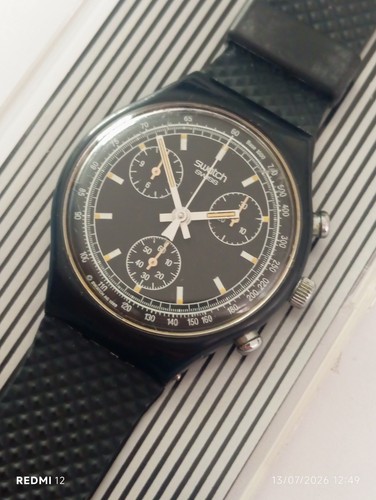 Swatch chrono 1990 - swatch, black