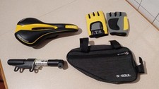 ACCESSORI MTB BICI SELLA SELLINO POMPA POMPETTA GUANTI GUANTINI BORSA BORSETTA