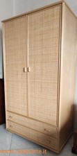 ARMADIO RATTAN + LEGNO