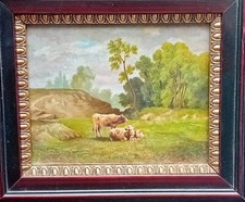 Quadro dipinto olio su tavoletta Ottocento Piemontese Bo Roda Gheduzzi Cavalleri