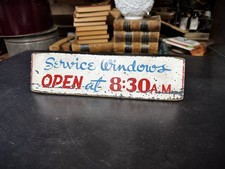 Insegna Legno Vintage Aperta