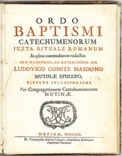 Ordo baptismi catechumenorum juxta Rituale romanum in usum commodiorem redactus 
