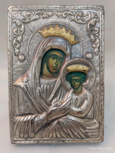Piccola icona russa madonna - russa,