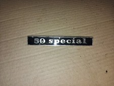 TARGHETTA SCRITTA POSTERIORE IN ALLUMINIO VESPA 50 SPECIAL 