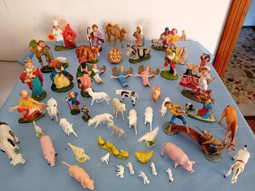 Lotto pastori presepe in - pastori,