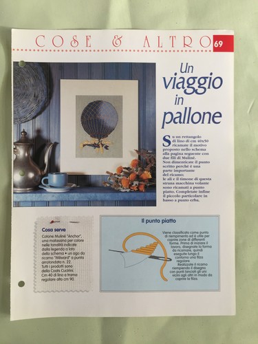 Schema punto croce ricamo - punto, un