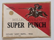 SUPER PUNCH RISERVA PUNTO ORO DISTILLERIE MONTE GRAPPA ROMA - Etichetta