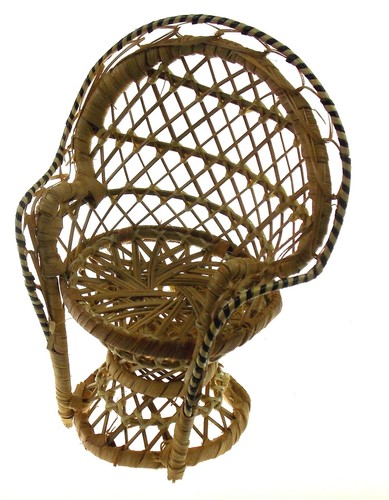 Sedia vintage vimini per - in,