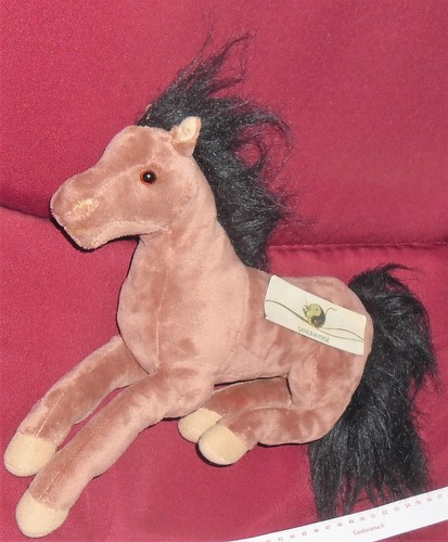 Peluche cavallo marrone - 1,