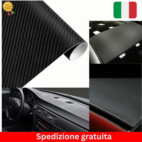 Pellicola carbonio 50x200cm - carbonio,