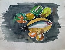 Acquerello Natura Morta Con