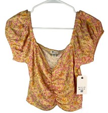 New! Billa Bong Peasant Croped