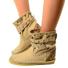 Indianini bassi pelle beige - indianini,