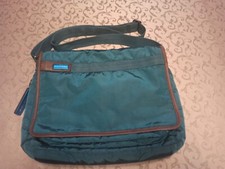 Piquadro Messenger Borsa Tracolla Borsello Alta Qualità Ottanio Verde Petrolio