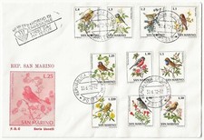 1972 - San Marino - Busta FDC serie"Uccelli" 30.06.72