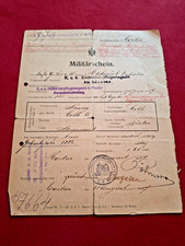 Militärschein WW1 1917–18