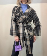Zara donna lana plaid cintura