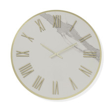 Orologio rotondo in kerlite Avorio con dettagli Oro ZEPHYR 40 cm