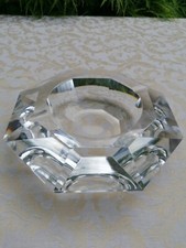 Grande posacenere in cristallo sagomato, anni 60