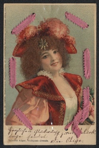 Cartolina capelli veri giovane