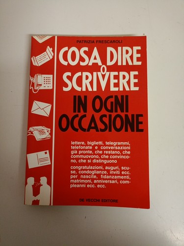 Cosa dire scrivere ogni - cosa,