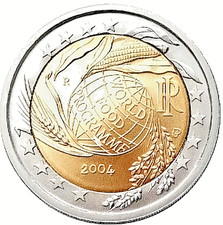 Moneta due euro world - da, 2