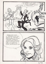 Milo MANARA tavola originale di Fred Astaire & Ginger Rogers  TELEROMPO 14-51