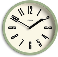 ® Hot Tub Orologio Da Parete | Piccolo Orologio Rotondo Retrò | 20Cm | Verde Pal