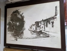 Litografia Pietro Annigoni Impressioni Veneziane