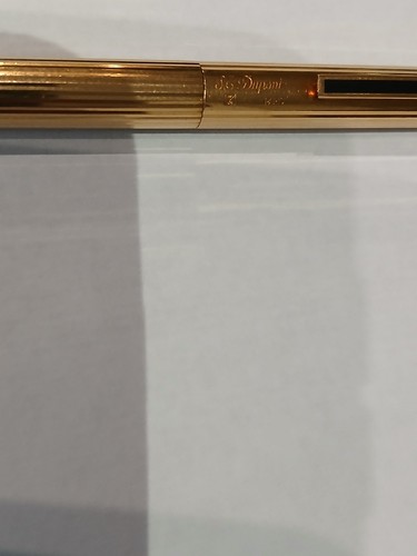 Stylo dupont plaque - stylo, or