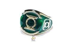 Anello verde ottone - anello,