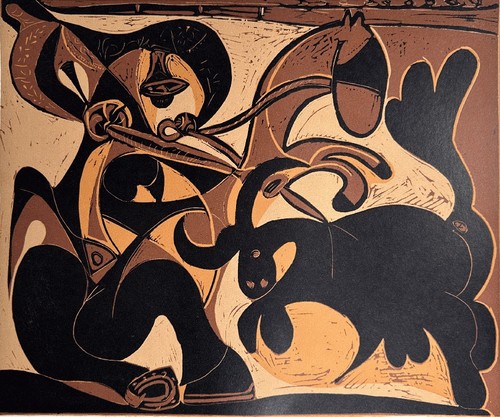 Stampa linografia pique ii - stampa, su