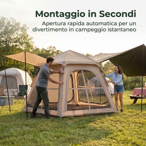 Tenda campeggio automatica - campeggio,