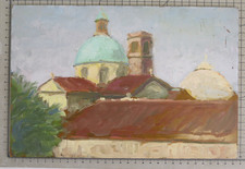 QUADRO AD OLIO VEDUTA DUOMO DI