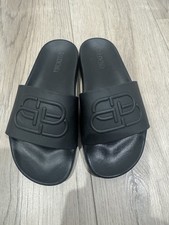 Balenciaga Logo Pool Slides